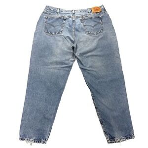 VTG Levis 550 Jeans Womens 24 M Relaxed Fit Tapered‎ Leg Blue Denim Y2K 42x30